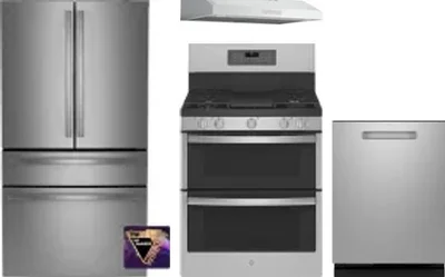 4 Piece Package Includes Refrigerator, Range, Hood And Dishwasher